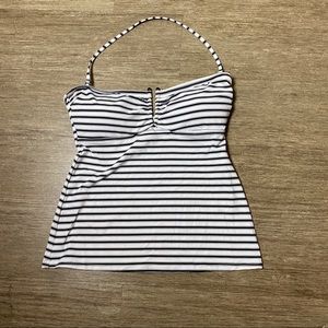 Lauren Ralph Lauren White/Black Stripes Tankini
